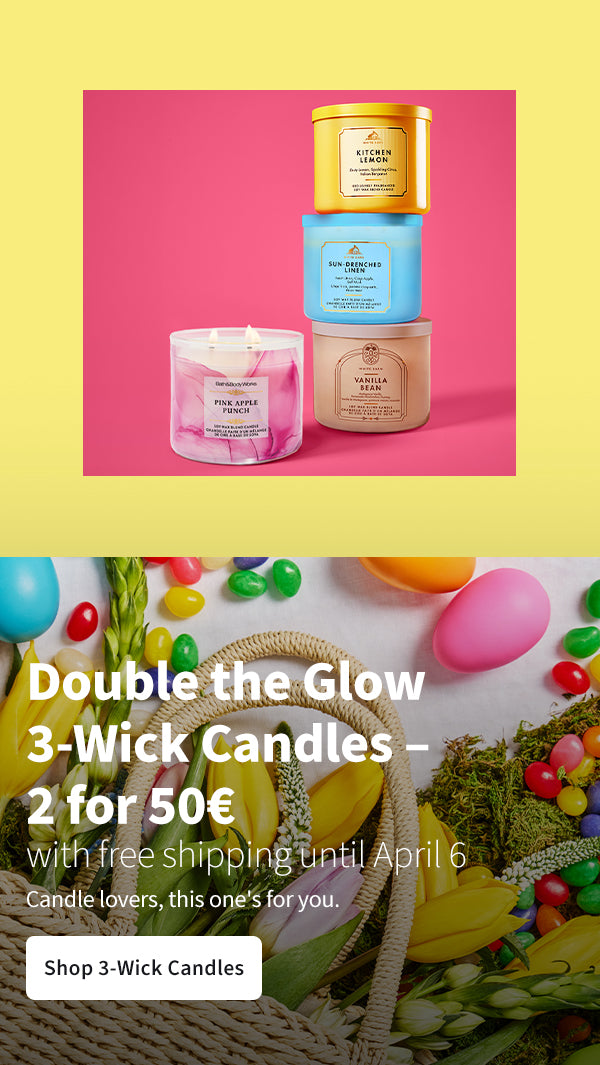 2 for 50€ - 3-Wick Candles